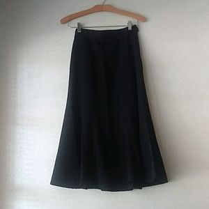 Vintage black midi high waisted skirt